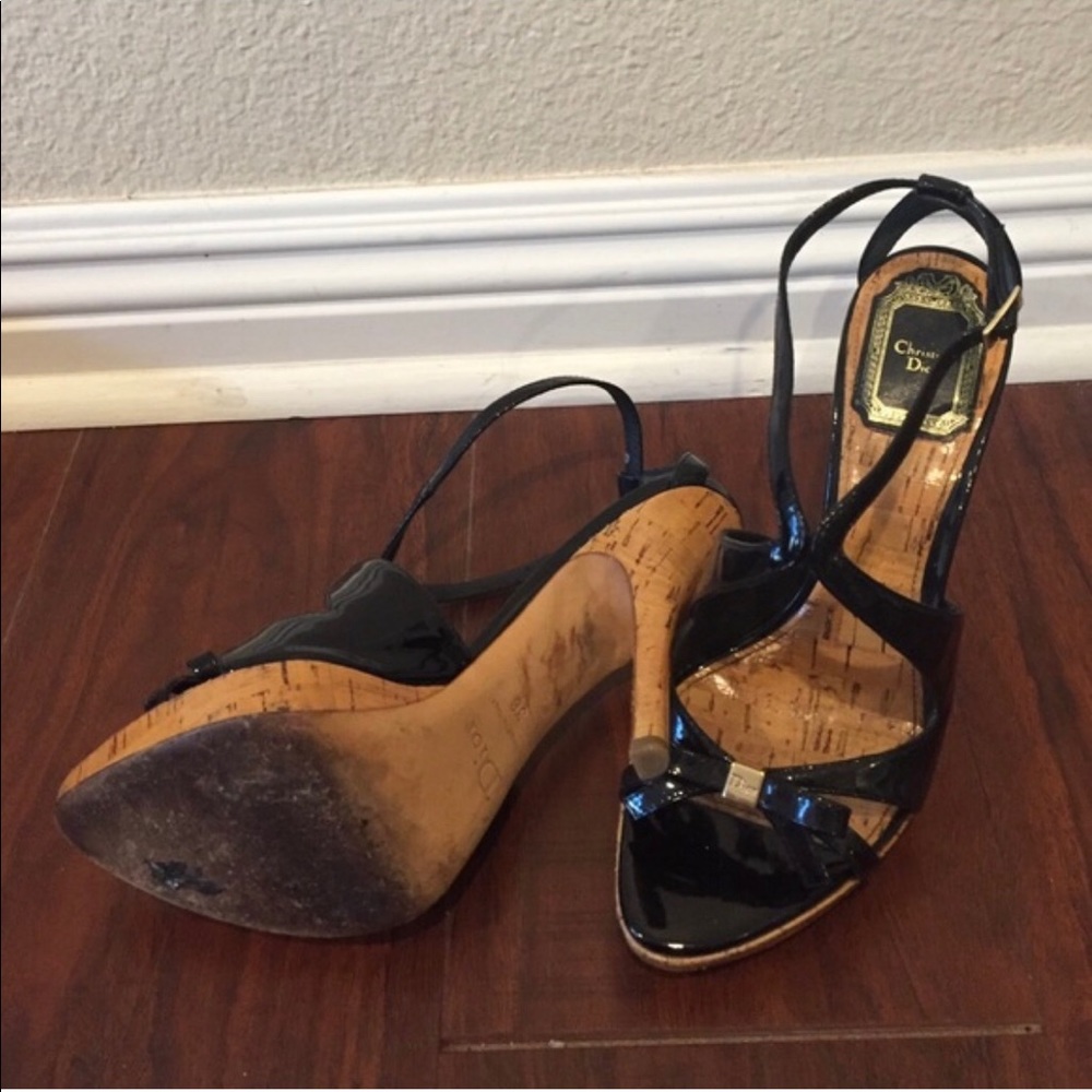 Black Lady Dior Heels Size 36 - Picture 3 of 3